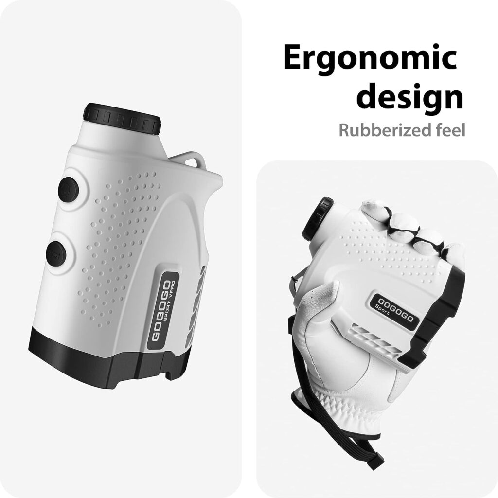 Gogogo Sport Vpro Laser Rangefinder for Golf  Hunting Range Finder Distance Measuring with High-Precision Flag Pole Locking Vibration Function Slope Mode Continuous Scan